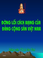 BÀI GIẢNG ĐƯỜNG LỐI CÁCH MẠNG (PHẦN 2)
