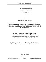 Rèn luyện kỹ năng và phát triển tư duy trong việc dạy bài tập chương từ trường sách giáo khoa vật lí 11 thí điểm 