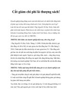 Tài liệu Cắt giảm chi phí là thượng sách! pdf