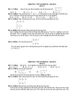 Bài soạn KTRA ĐẠI 9 CHƯƠNG 3