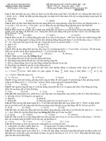 Gián án Thi khảo sát lần 2 năm học 2010-2011