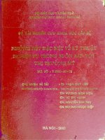 Những nét đặc biệt về kỹ thuật nghiệp vụ trong buôn bán với thị trường mỹ đề tài nghiên cứu khoa học cấp bộ 