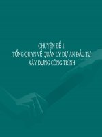 chuyên đề quản lý đầu tư về xây dựng công trình 