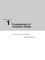 Tài liệu Fundamentals of Computer Design docx