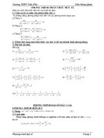 Bài giảng phương trình vô tỉ (LTĐH)