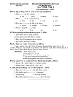 Bài giảng Đề thi học kì I (2009-2010: Việt Yên, BG)