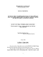 Sử dụng trắc nghiệm khách quan MCQ để dạy học bài mới chương biến dị trong chương trình di truyền học cao đẳng sư phạm 