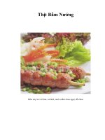 Tài liệu Thịt Bằm Nướng ppt
