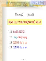 Chương 2: Định Luật Nhiệt Động 1