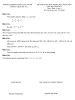 Gián án tài liệu ôn thi hsg toán 8