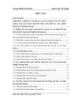 Thực trạng tổ chức công tác kế toán doanh thu, chi phí và xác định kết quả kinh doanh tại công ty cổ phần xây dựng và thương mại tín đại PHÁT  chương III một 