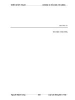 Tài liệu THIẾT KẾ PHƯƠNG ÁN KỸ THUẬT - Chương 10: Tổ chức thi công pptx