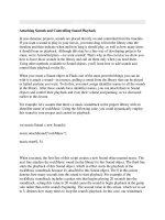 Tài liệu Attaching Sounds and Controlling Sound Playback doc