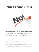 Tài liệu Những điều “kiêng” nói với sếp pptx