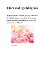 Tài liệu Chữa mất ngủ bằng hoa doc