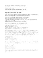 Tài liệu ĐỀ THI CUỘC THI TRẮC NGHIỆM TRỰC TUYẾN 2010 Môn thi: Sinh học (Đề số 1) docx