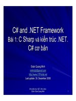Tài liệu C# and .NET Framework Lassion 1 doc