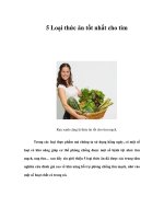 Tài liệu 5 Loại thức ăn tốt nhất cho tim ppt