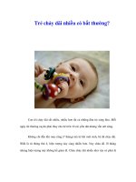 Tài liệu Trẻ chảy dãi nhiều có bất thường? ppt