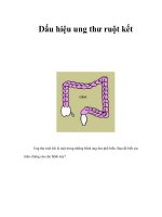 Tài liệu Dấu hiệu ung thư ruột kết docx