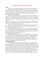 Tài liệu Phương pháp cải tiến hiệu suất làm việc Windows Vista pptx