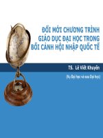 Tài liệu Đổi mới chương trình giáo dục đại học trong bối cảnh hội nhập quốc tế doc