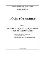 Khai thác kỹ thuật hộp số tự động 5r55s trên xe FORD EVEREST  