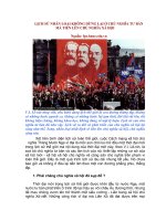 Tài liệu LỊCH SỬ NHÂN LOẠI KHÔNG DỪNG LẠI Ở CHỦ NGHĨA TƯ BẢN MÀ TIẾN LÊN CHỦ NGHĨA XÃ HỘI ppt