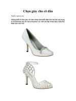 Tài liệu Chọn giày cho cô dâu ppt