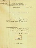 Tình hình nhiễm aflatoxin b1 trong thức ăn và độc hại của nó đối với gà công nghiệp 