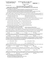 Bài soạn THPT SAO NAMTHI THU DH LÁN MD346(co dap an)