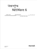 Tài liệu Upgrading to Netware 6 - Instructor Guide doc