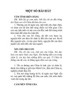 Bài soạn mot so bai hat cong giao