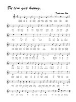 Tài liệu Bài hát đi tìm quê hương - Trịnh Công Sơn (lời bài hát có nốt) doc