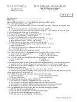 Tài liệu Đề thi CĐ môn Sinh KB 2007 docx