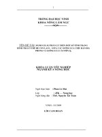 Đánh giá sự phân ly trên một số tính trạng hình thái ở thế hệ con lai f2 giữa các giống lúa chịu hạn địa phương và giống lúa cải tiến q5 