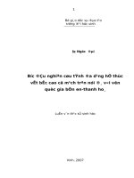 Bước đầu nghiên cứu tính đa dạng hệ thực vật bậc cao có mạch trên núi đá vôi vườn quốc gia bến en   thanh hoá 