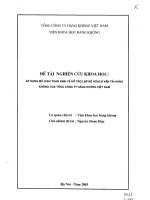 Áp dụng mô hình toán kinh tế hỗ trợ lập kế hoạch vận tải hàng không của tổng công ty hàng không việt nam 