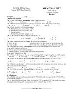 Tài liệu kiểm tra 1 tiết học kì 2