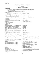 Tài liệu giáo án các môm lớp 3 -tuần 22 có(KNS)