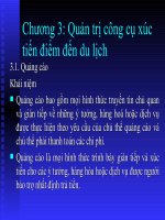 Quản trị công cụ xúc tiến điểm đến du lịch