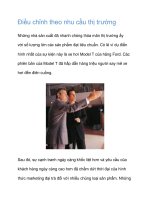 Tài liệu Điều chỉnh theo nhu cầu thị trường docx