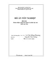 Tài liệu Hoàn thiện công tác quản lý nhân lực mỏ than cọc sáu ppt