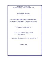 Giải phát triển sản xuất và tiêu thụ hoa,cây cảnh oở huyện văn lâm, hưng yên 