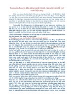 Tài liệu Toàn cầu hóa và khả năng cạnh tranh của nền kinh tế việt nam hiện nay pptx