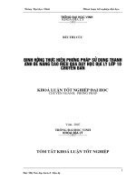 Định hướng thực hiện phương pháp sử dụng tranh ảnh để nâng cao hiệu quả dạy học địa lý lớp 10 chuyên ban 