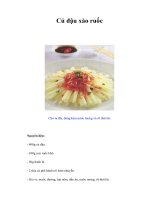 Tài liệu Củ đậu xào ruốc ppt