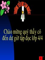 Bài giảng Tập đọc 4: Nếu chúng mình có phép lạ