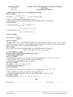Tài liệu Đề thi tuyển sinh Đại học, cao đẳng môn Toán - Đề số 4a ppt