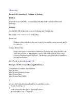 Tài liệu Connecting to Exchange or Outlook ppt